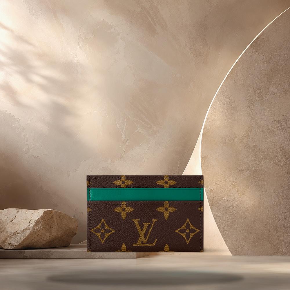 Louis Vuitton Monogram Eclipse Coated Canvas Card Holder P01960