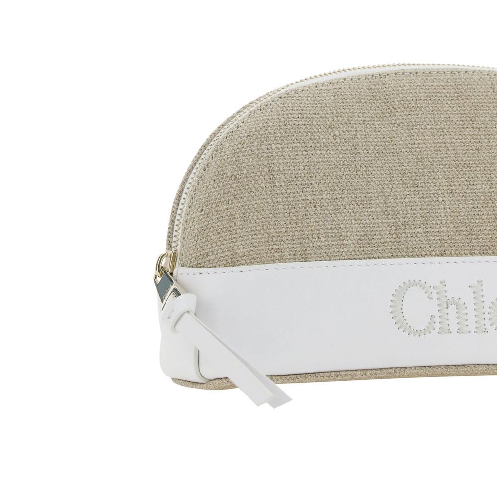 Chloe SENSE Logo Embroidered Pouch Clutch Bag CHC23SP870J90 106