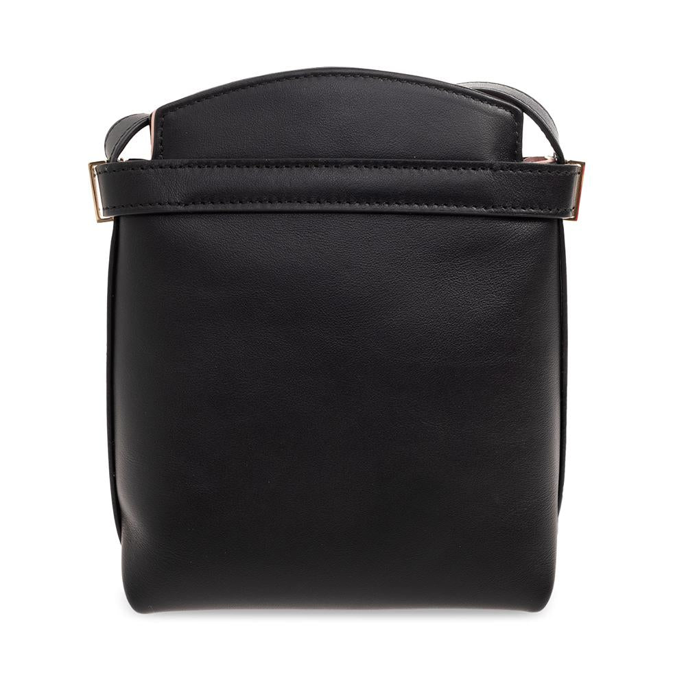 Ferragamo Two-Tone Micro Phone Holder Crossbody Bag Black Pink 22 0650 0770888