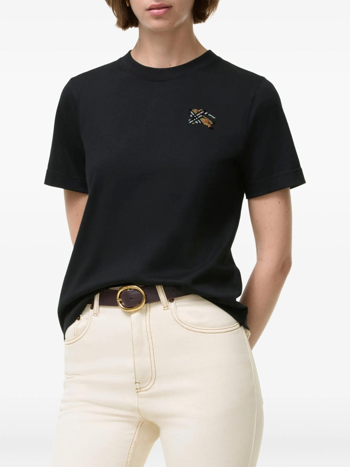 BURBERRY Short Sleeve Cotton T-Shirt