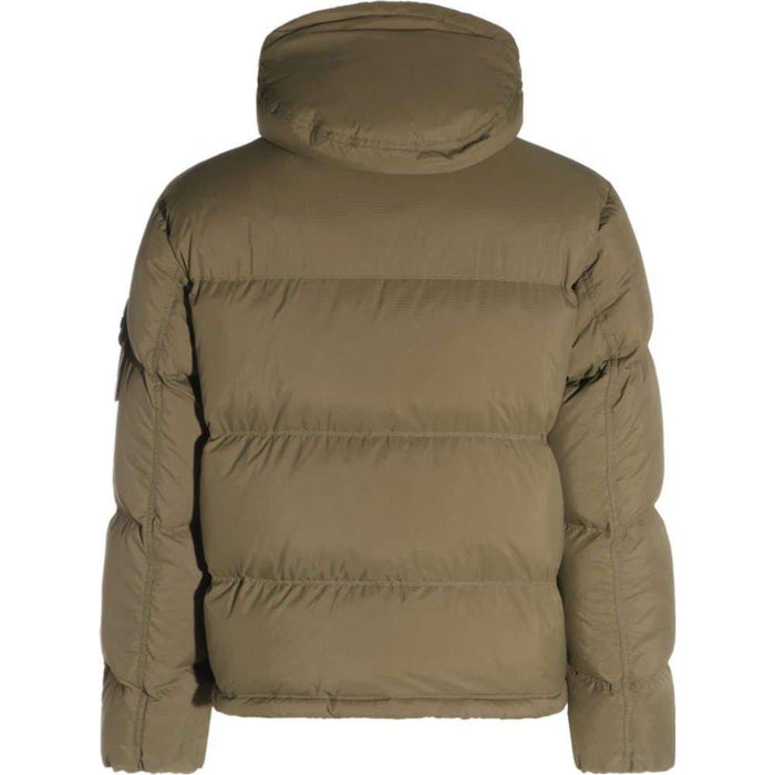 STONE ISLAND Matte Ripstop Cordura Military Green Puffer Jacket