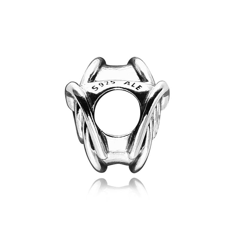 PANDORA Family Always Encircled Heart Silver Charm Necklace/Pendant 791507 C00