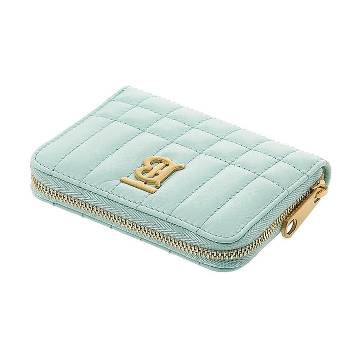 BURBERRY TB Lola Quilted Zip Around Card Wallet