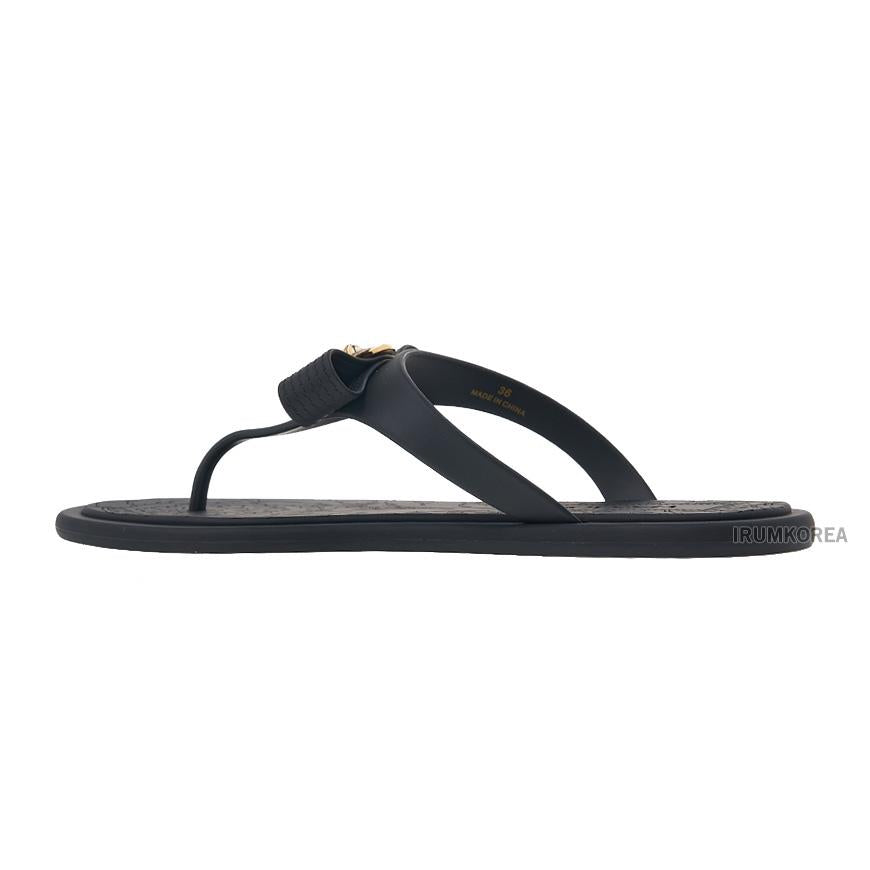 Versace Women’s Gianni Ribbon Slide Sandals 1018789 1A10983 1B00V