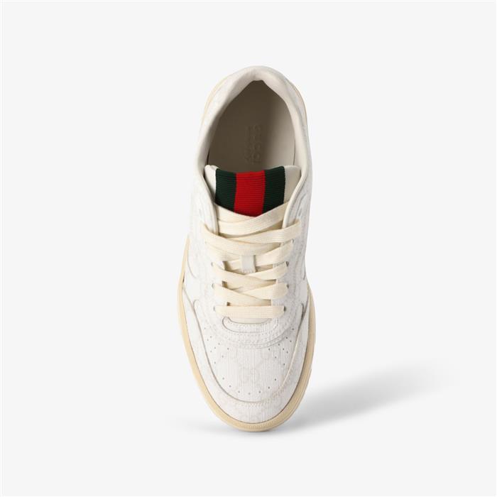 GUCCI ReWeb Women’s Low-Top Sneakers White Leather