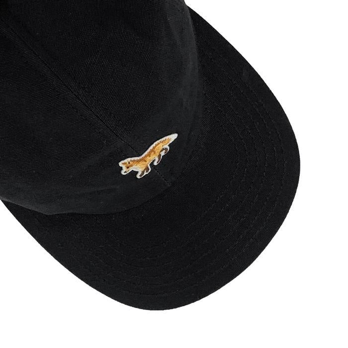 Maison Kitsune Baby Fox Logo Cotton Cap Hat Black Men’s
