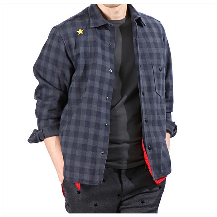 The Editor Men’s Check Lined Long Sleeve Shirt 1045 5307 89