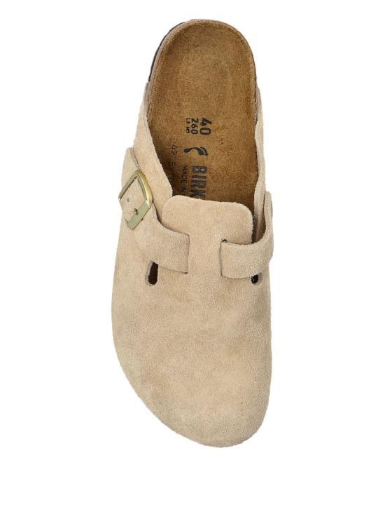Birkenstock Boston Suede Leather Clogs Sandcastle Sandals/Slippers