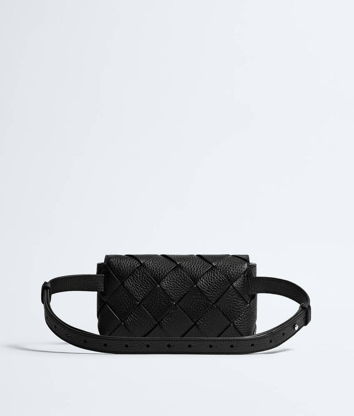 Bottega Veneta Intrecciato Diago Belt Bag Black