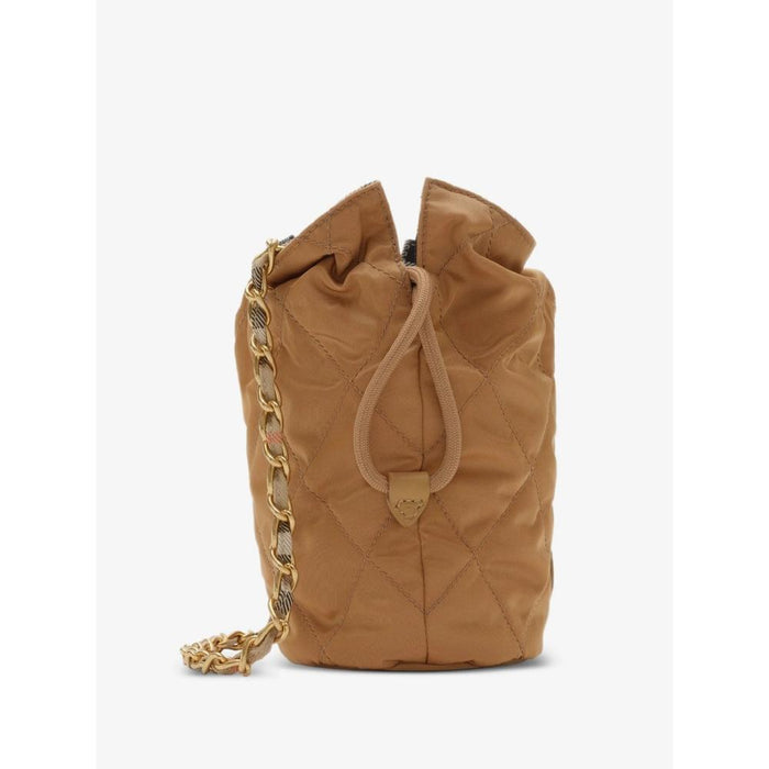 BURBERRY Reversible Horseshoe Chain Bucket Bag Crossbody