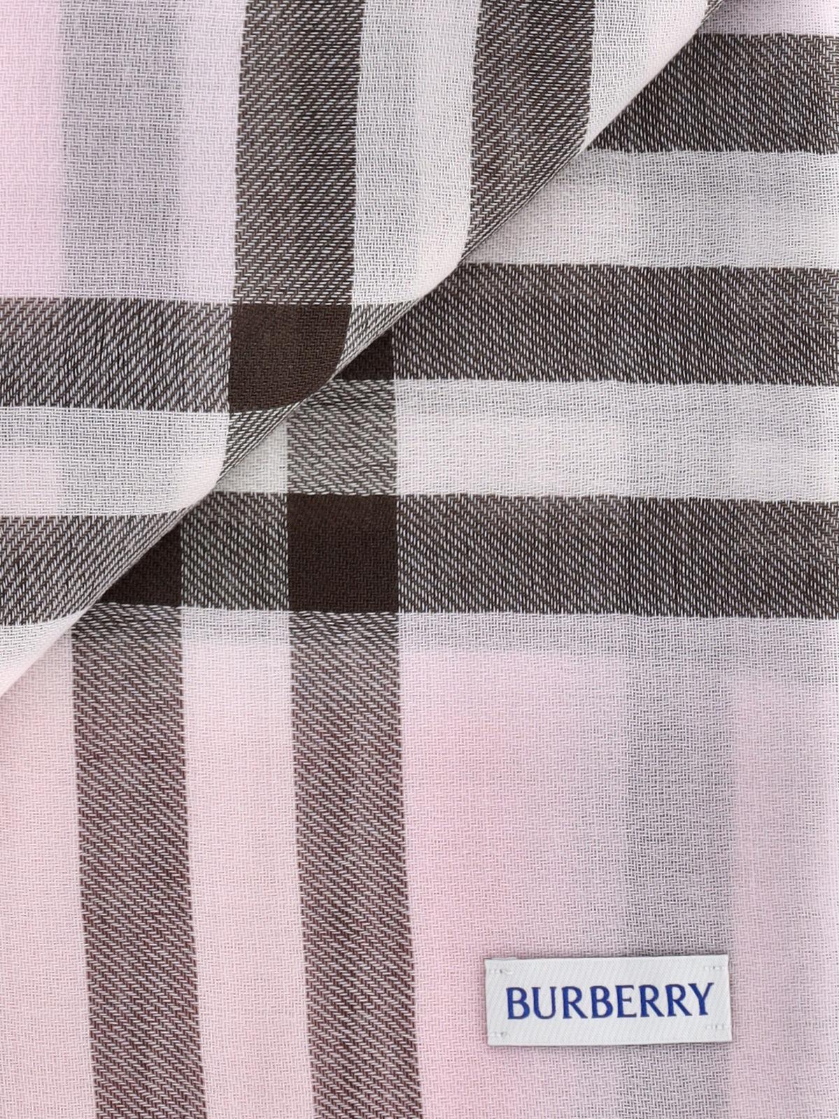BURBERRY Check Wool Scarf