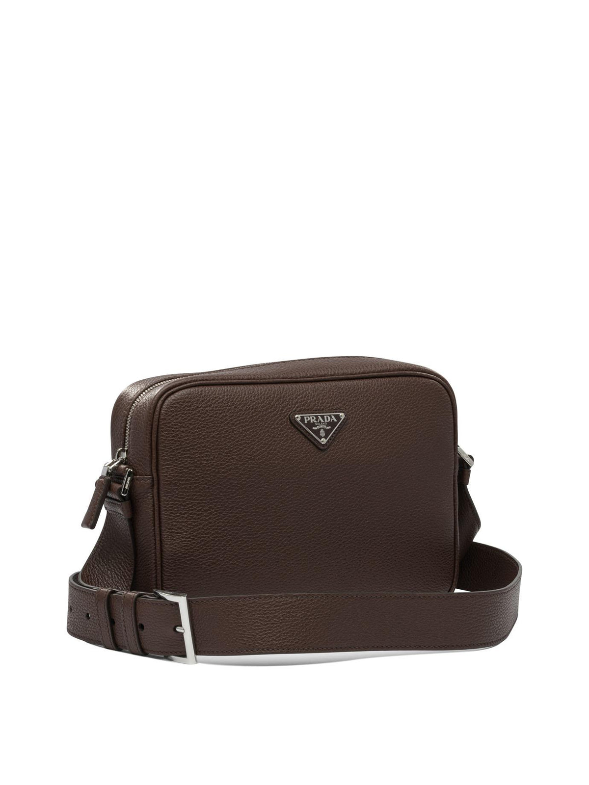 PRADA Black Saffiano Leather Crossbody Bag for Men