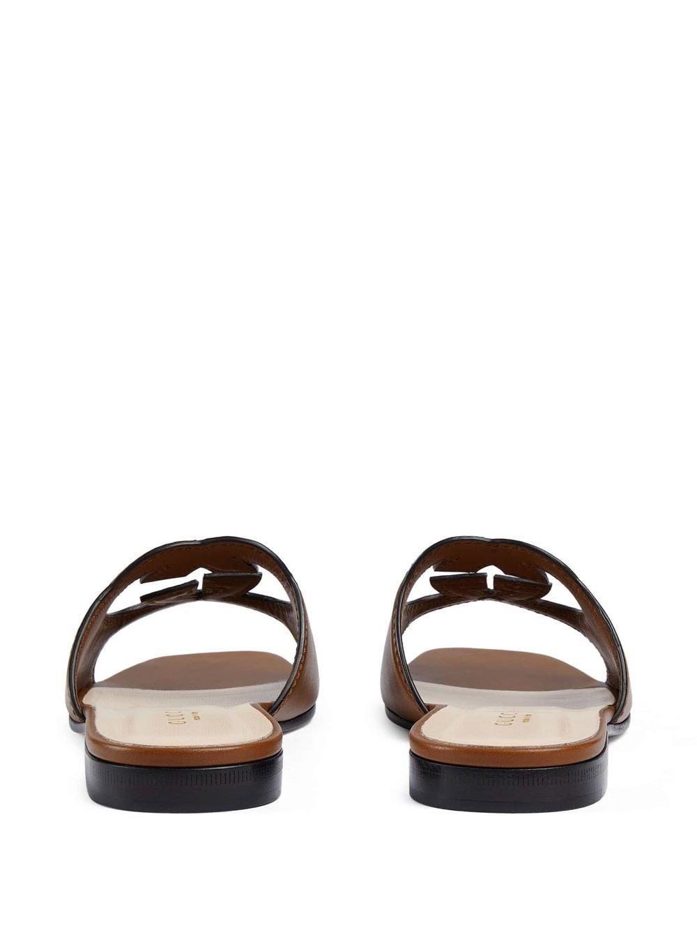 GUCCI Leather Sandals Women’s Black Sandals