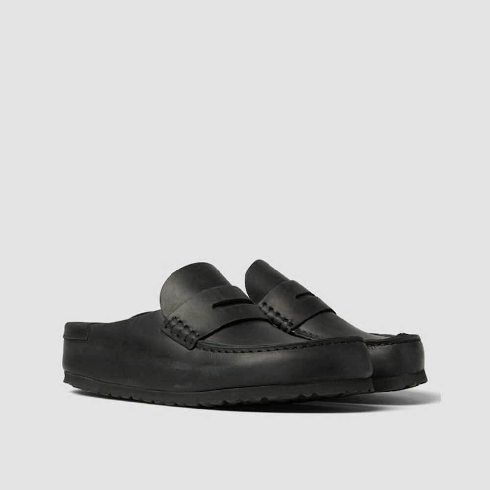 Birkenstock Naples Wrapped Slide Sandals Women Black Slippers