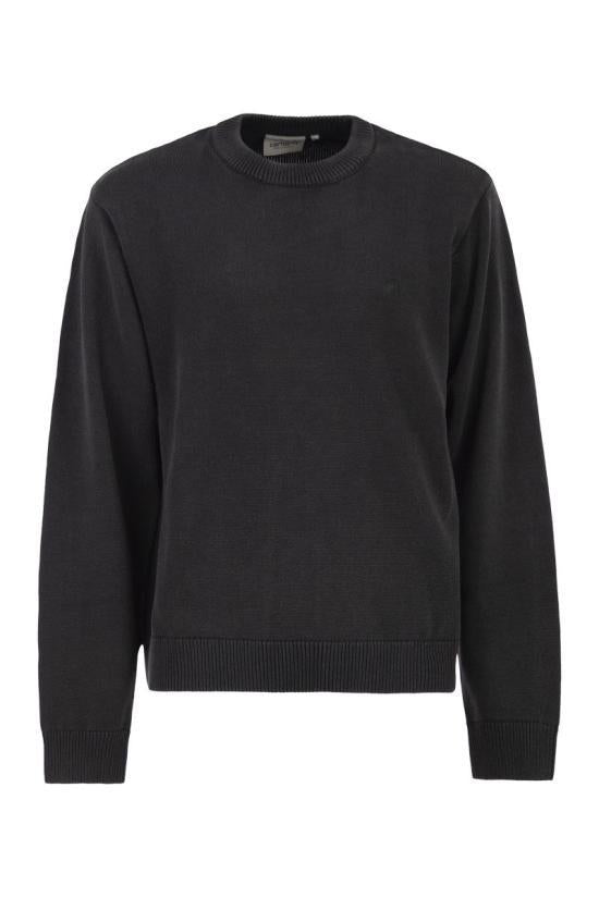 CARHARTT WIP Black Knit Crewneck Sweater for Men