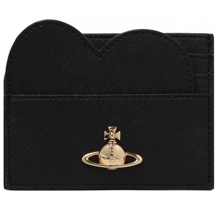 Vivienne Westwood ORB Logo Heart Leather Card Holder 54030008W S000B N402
