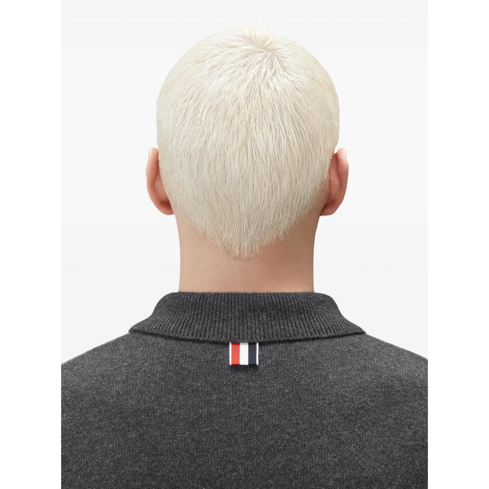 THOM BROWNE Gray Wool Turtleneck Sweater for Men