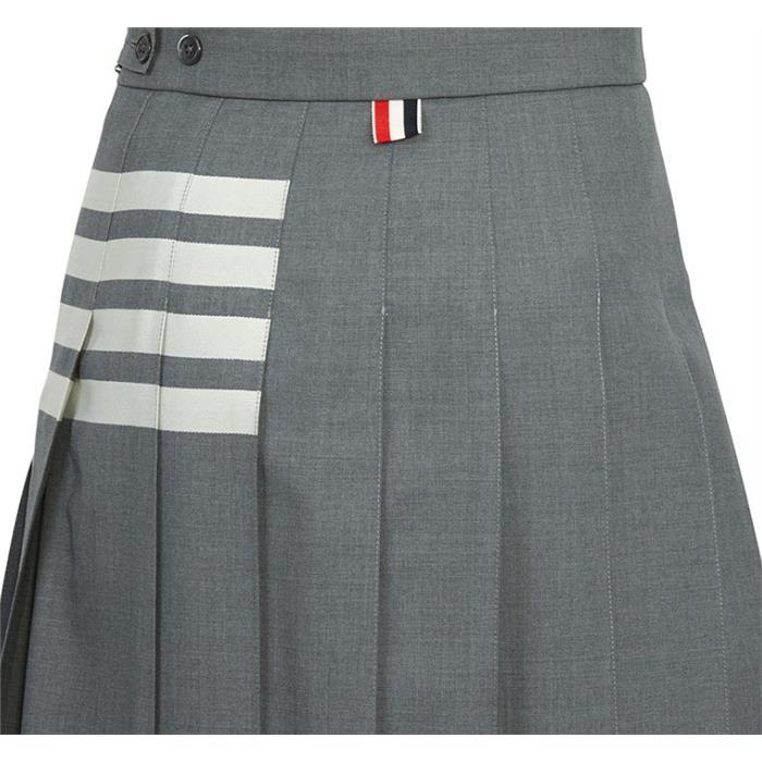 THOM BROWNE Wool Pleated Midi Skirt FGC400V 06146 035