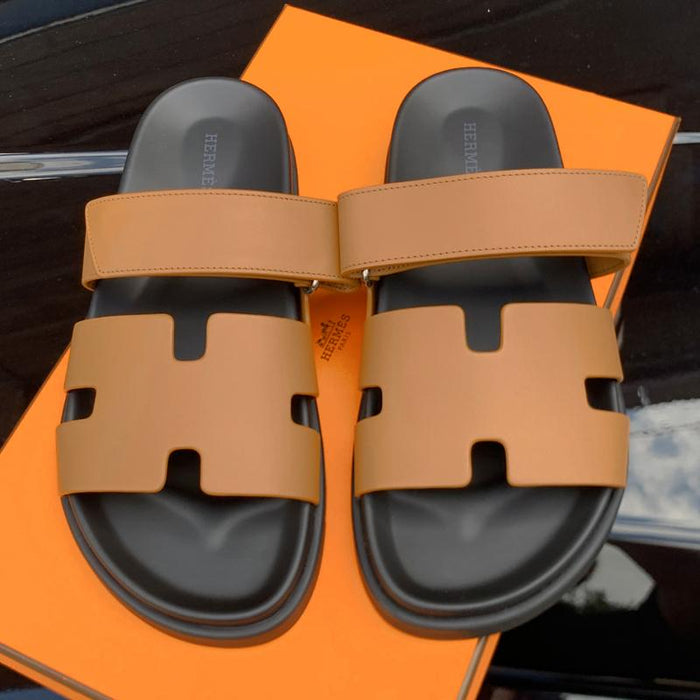 HERMES Chypre Sandals Classic Brown Women’s Sandals