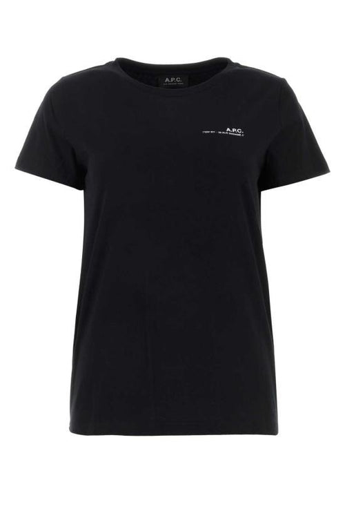A.P.C. Black Short Sleeve Item Logo T-Shirt COFBTF26012 LZZ