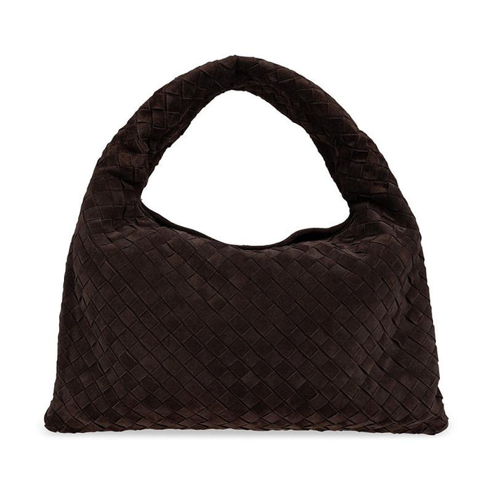 Bottega Veneta Small Hop Leather Tote Bag Brown