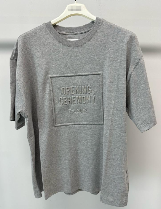 Opening Ceremony Gray Short Sleeve T-Shirt YMAA001 F20JER001