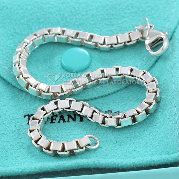 Tiffany & Co Venetian Link Sterling Silver Unisex Bracelet