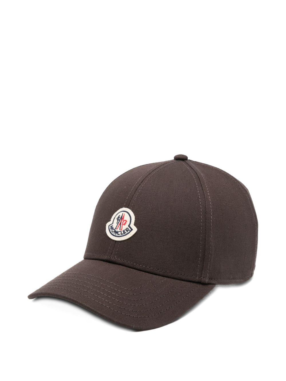 Moncler Cotton Baseball Cap for Men Navy