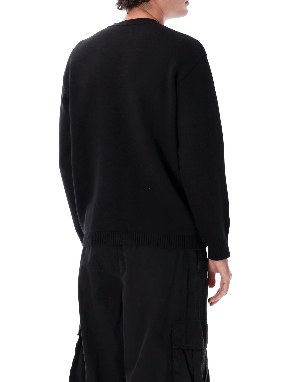 STONE ISLAND Gray Wool Turtleneck Knit Sweater