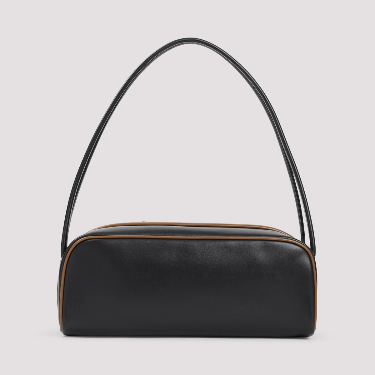PRADA Black Leather Shoulder Bag