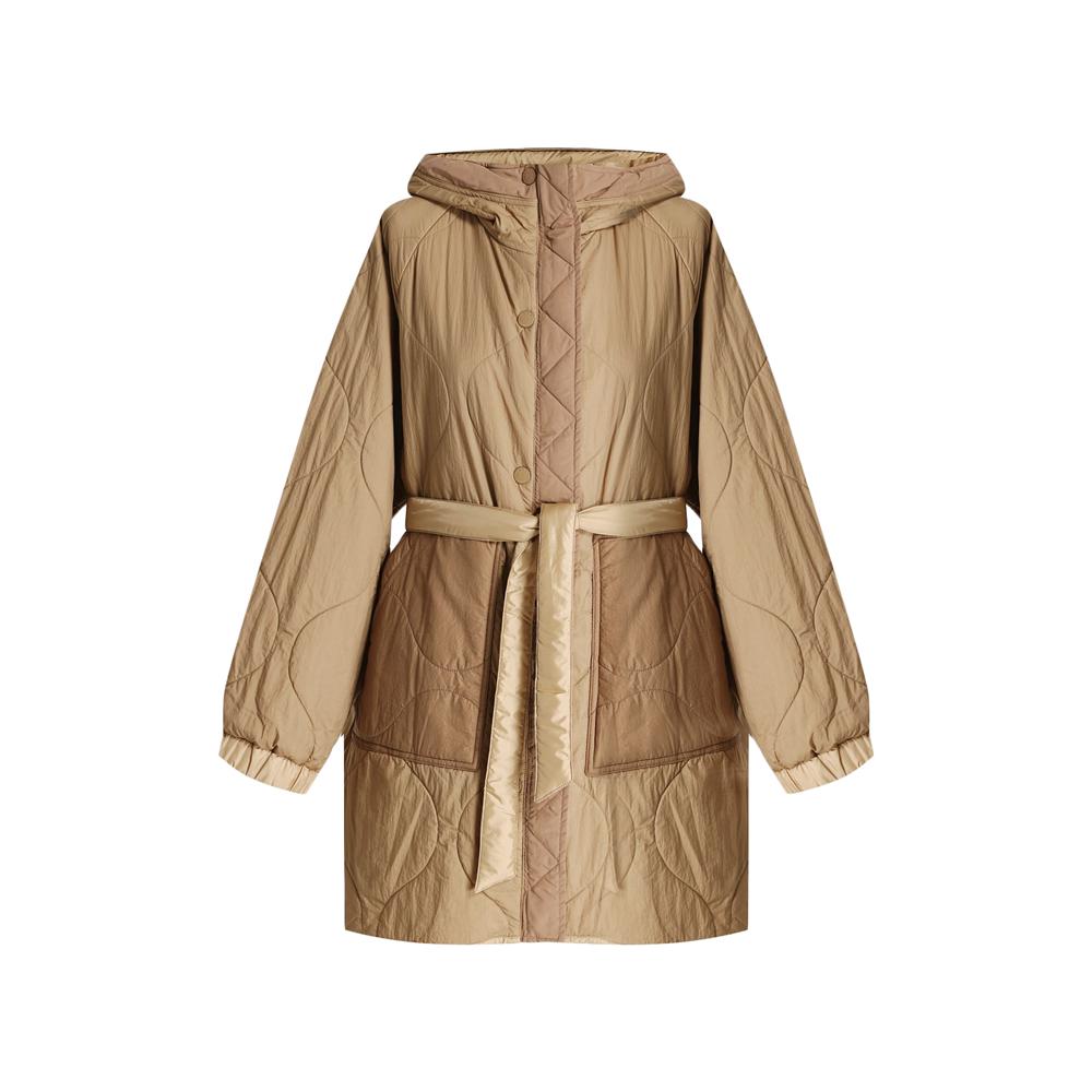 Max Mara Reversible Belted Hooded Jacket Multi Color 261549 1011