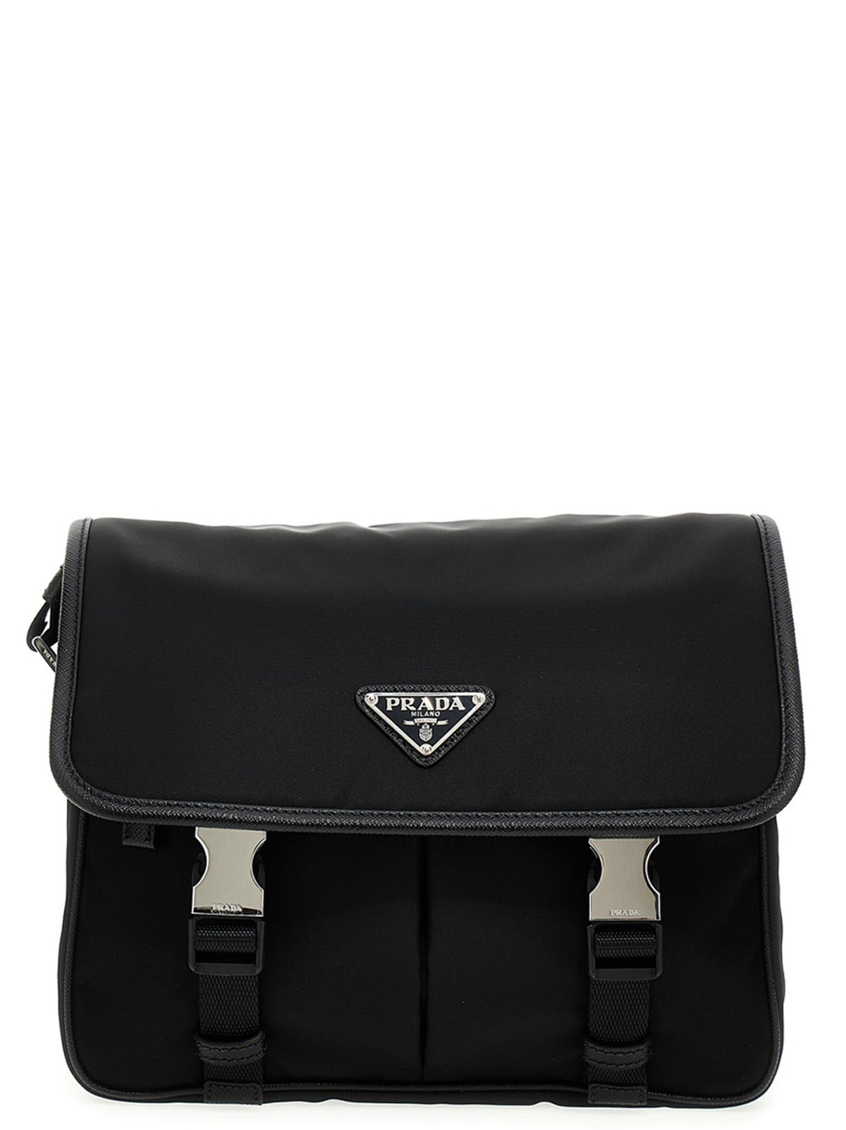 PRADA Black Leather Crossbody Bag