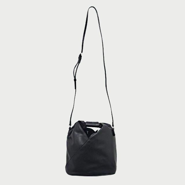 MM6 Japanese Classic Crossbody Bag Black Leather