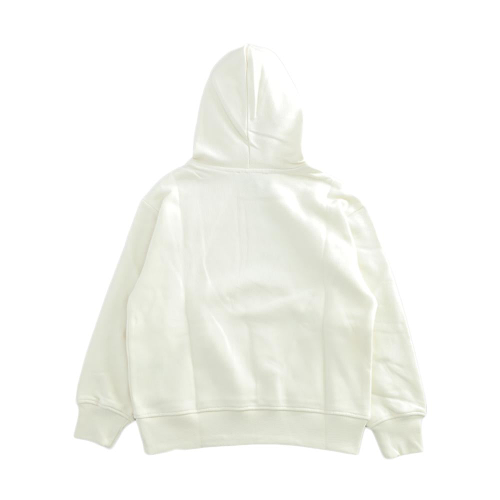 MSGM Ivory Logo Print Hoodie Women’s Kids Fit F5MSJUHS021 013