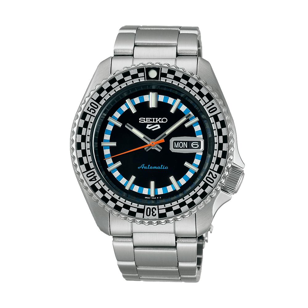Seiko Black Silver Automatic Stainless Steel Men’s Watch SRPK67K1