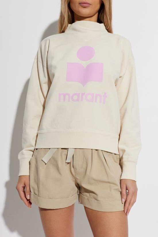 Isabel Marant Moby Logo Sweatshirt Pink Cotton Pullover