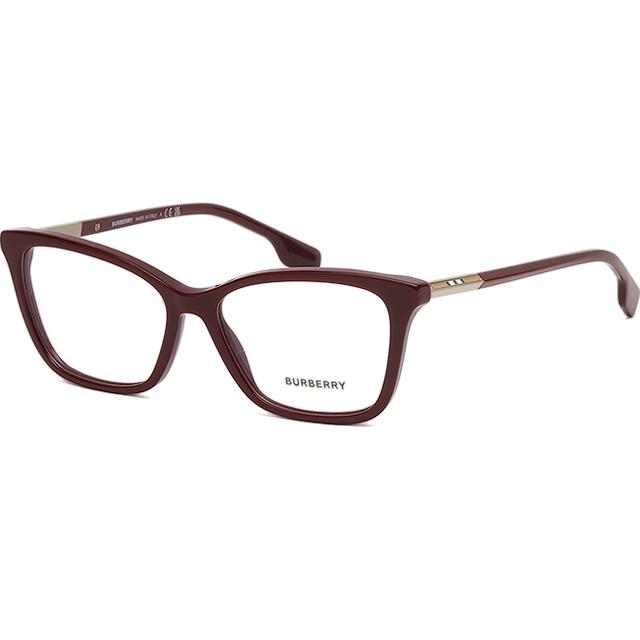 BURBERRY Burgundy Cat Eye Acetate Eyeglasses Frames Unisex BE2348 3403