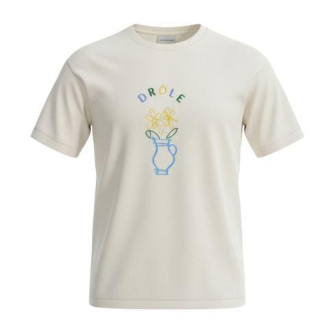 Drole De Monsieur Flower Print Oversized Short Sleeve T-Shirt