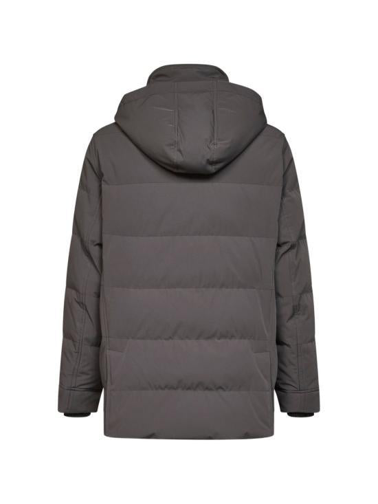 Brunello Cucinelli Nylon Hooded Down Parka MV4061823 CXD26 DARK GREY DOM