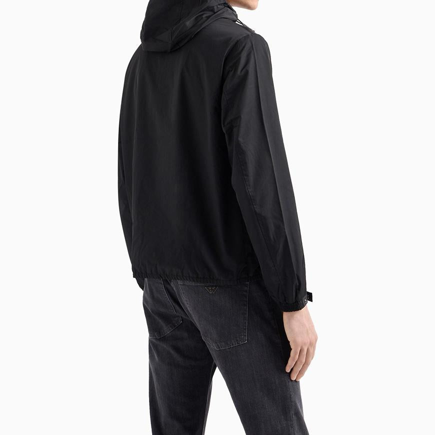 Emporio Armani Water-Repellent Logo Patch Men’s Jacket Black