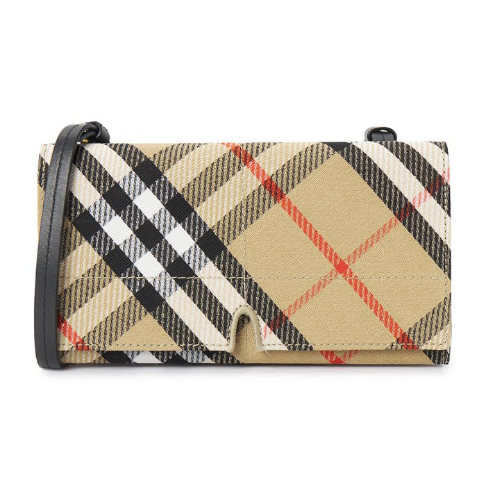 BURBERRY Check Pattern Women’s Pouch Shoulder Bag 8103375