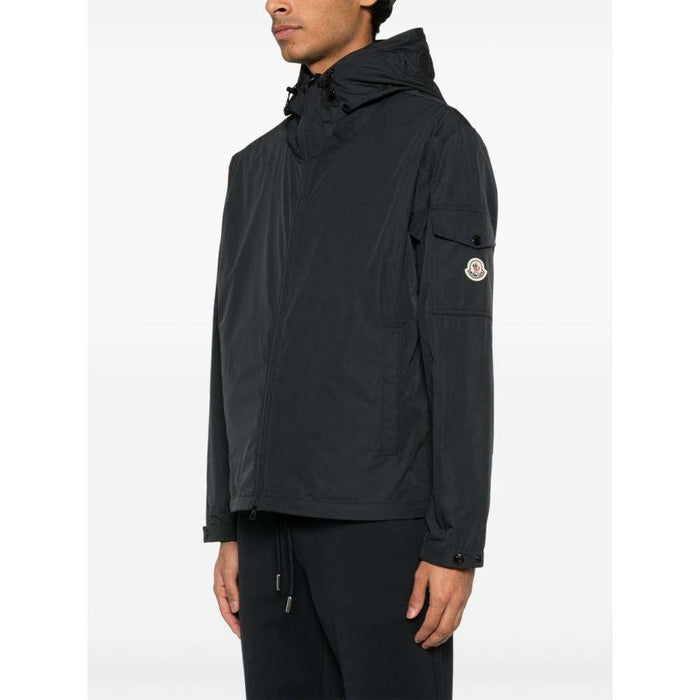Moncler SASSIERE Black Windbreaker Jacket for Men