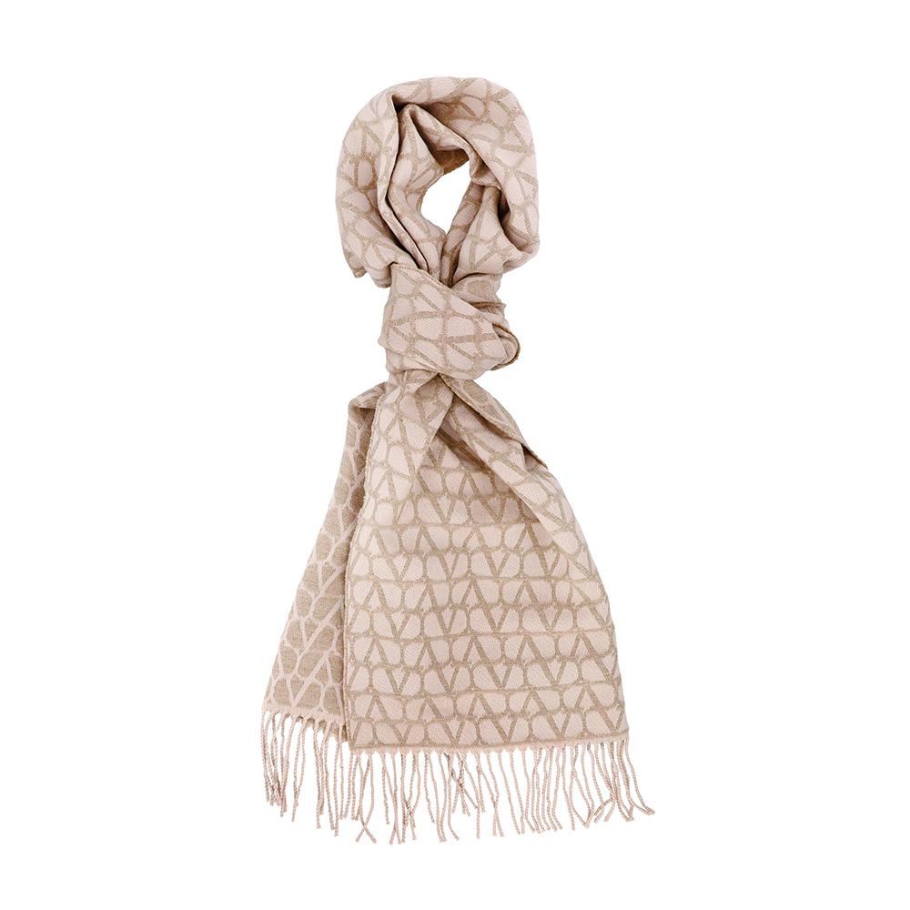 VALENTINO Toile Iconographe Wool Scarf for Women 5W2ER028 ICM 0BG