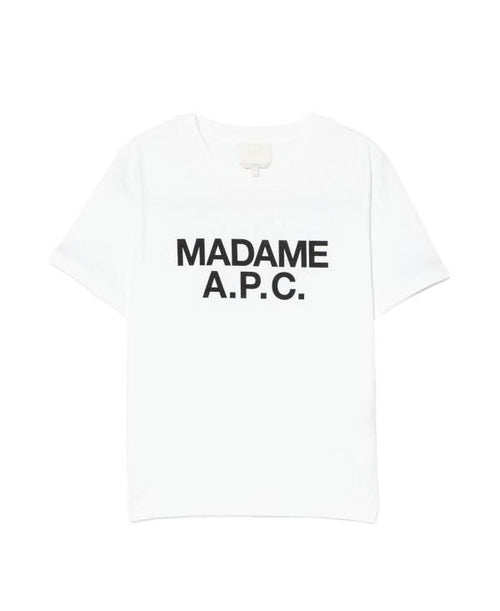 A.P.C. Madame APC Crop T-Shirt Women’s White Cotton Tee F26559 AAB