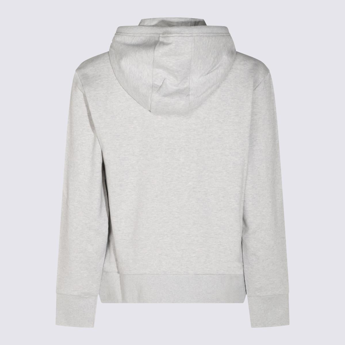 THOM BROWNE Gray Hooded Sweatshirt for Men