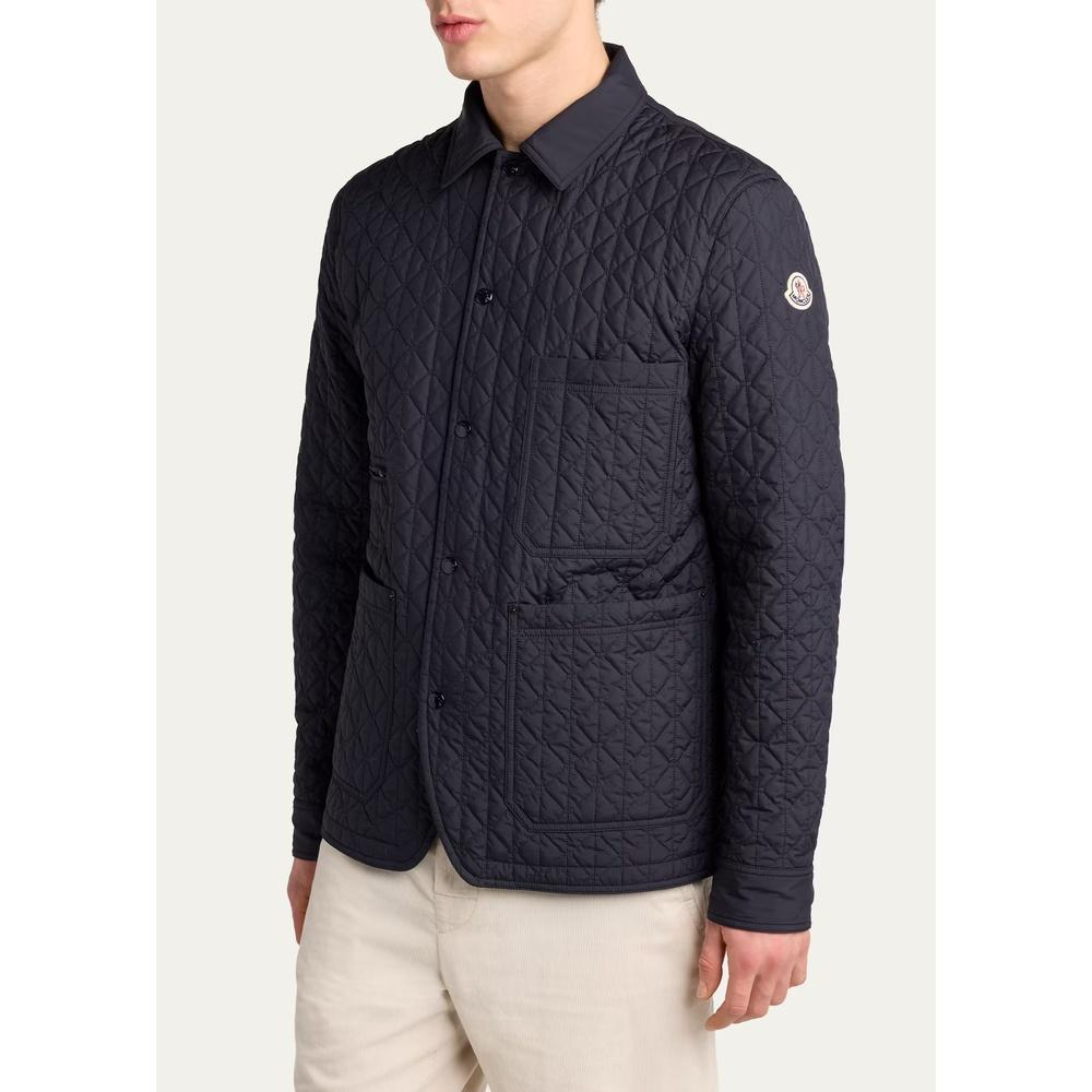 Moncler Diamond Quilted Men’s Down Puffer Jacket Navy