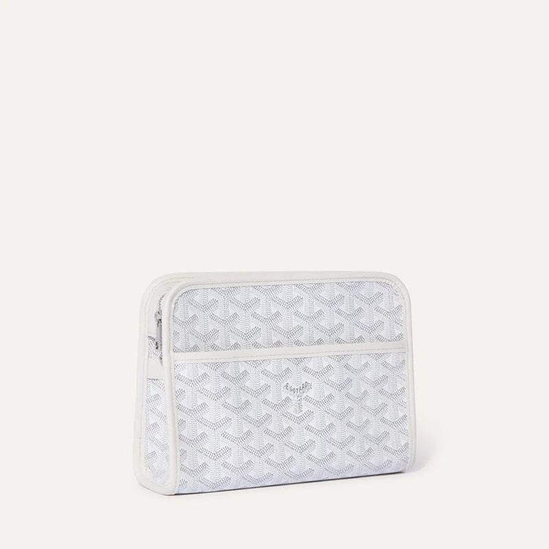 GOYARD White Jouvence PM Women's Clutch JOUVENPMLTY50 CL50 P