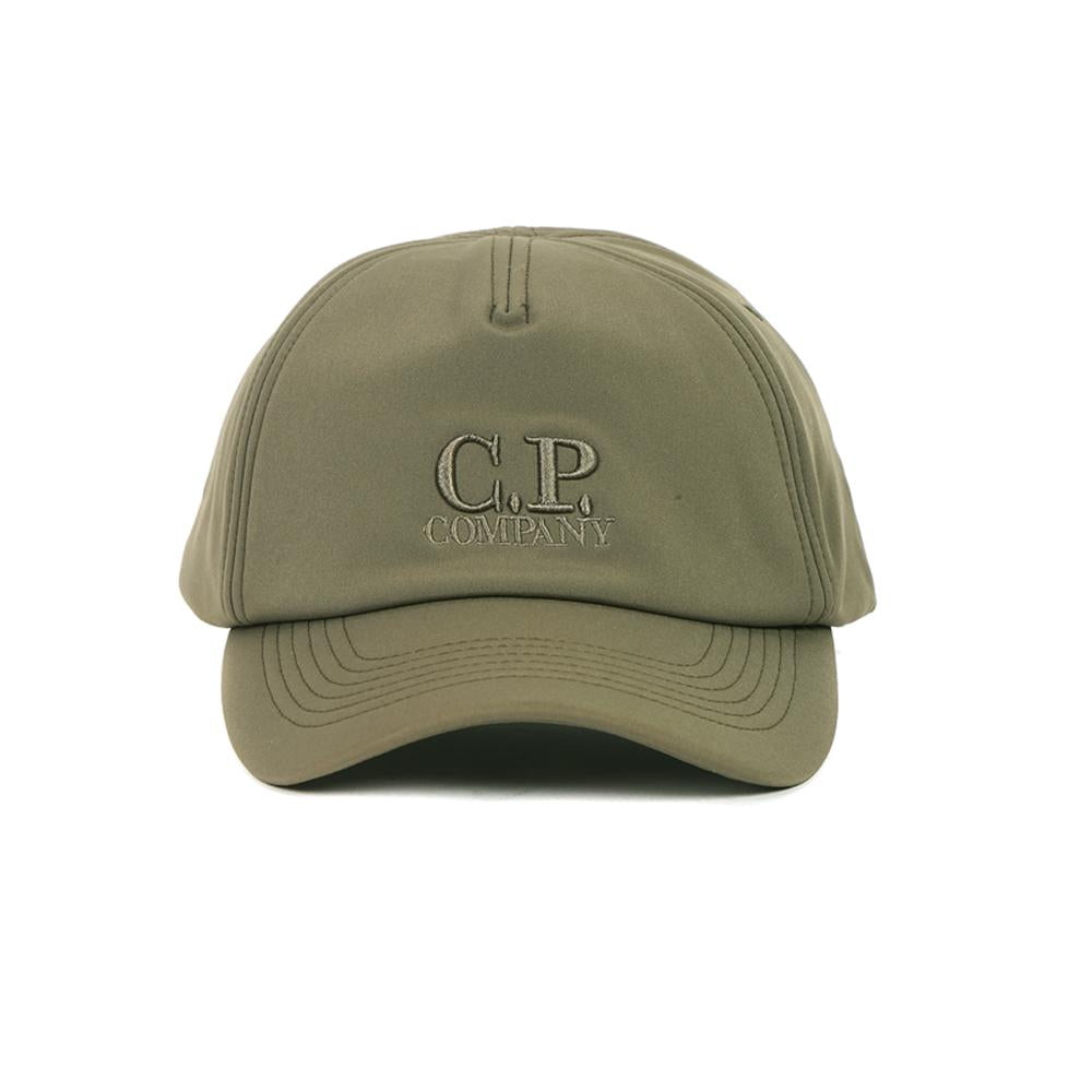 CP Company Olive Signature Logo Embroidered Cap