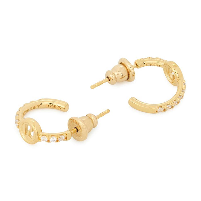 FENDI Ever Round Women's Earrings Gold-Tone