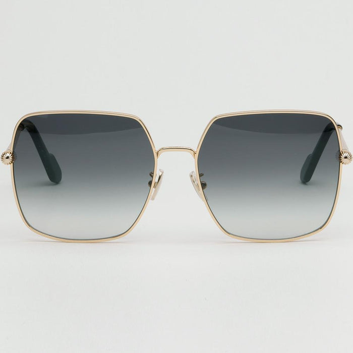 Lanvin Gold Metal Oversized Square Sunglasses LNV121SLB 714